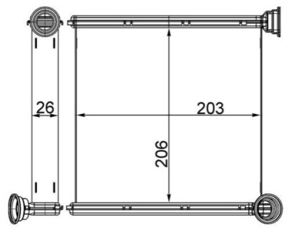 NAGRZEWNICA VW, AUDI A3 12- MAHLE / KNECHT AH256000S