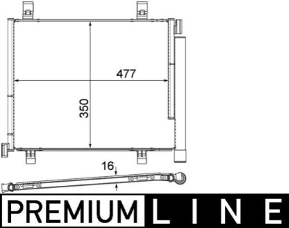 SKRAPLACZ BEHR PREMIUM LINE MAHLE / KNECHT AC747000P