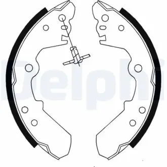 Барабанные(тормозные) колодки Delphi LS1687