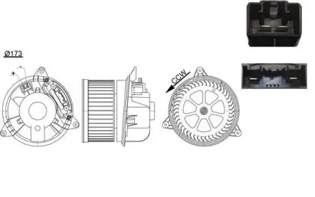 SILNIK DMUCHAWY FORD MONDEO MAHLE / KNECHT AB195000S