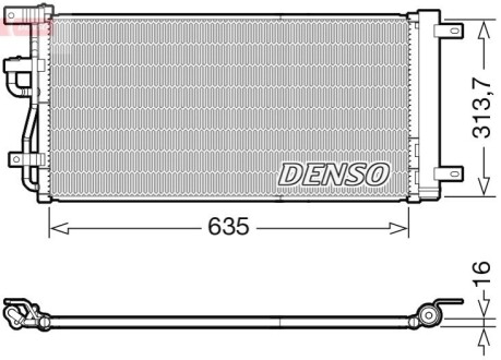 Skraplacz CHEVROLET CAPTIVA DENSO DCN15007