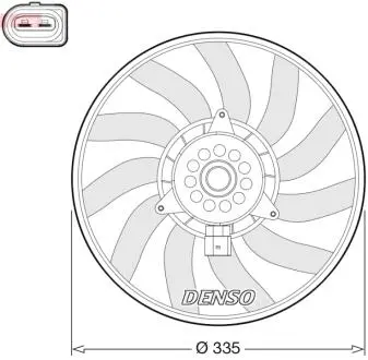 Elektrowentylator Q3 8U... DENSO DER02008