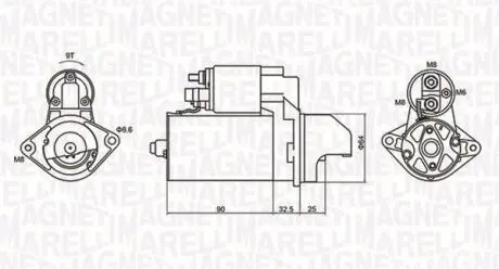 Rozrusznik FIAT/OPEL/SUZUKI MAGNETI MARELLI 063721334010