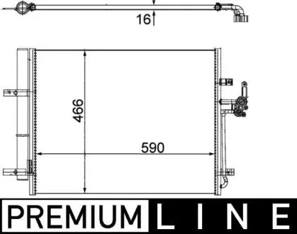 Фото skraplacz behr premium line MAHLE / KNECHT AC500000P SKRAPLACZ BEHR PREMIUM LINE MAHLE / KNECHT AC500000P