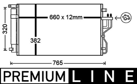 SKRAPLACZ BEHR PREMIUM LINE MAHLE / KNECHT AC770000P