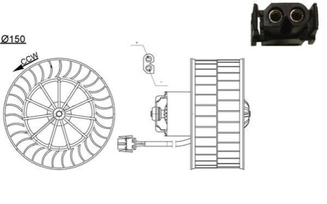 SILNIK DMUCHAWY BMW 3 (E36) MAHLE / KNECHT AB44000S