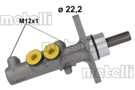 Главный тормозной цилиндр Metelli 051186