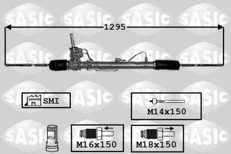 Кермова колонка гідравлічна SASIC 7174025