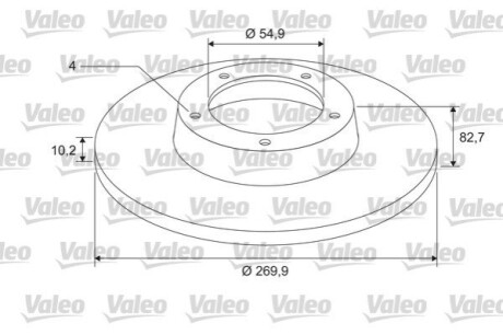 Диск тормозной Z LOZYSKIEM Valeo 675404