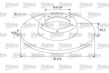 Диск тормозной Z LOZYSKIEM Valeo 675402