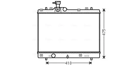 CHLODNICA SUZUKI SWIFT 10- AVA COOLING SZ2137