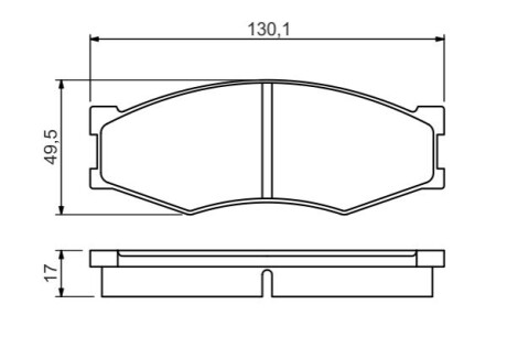 Дискові гальмівні колодки BOSCH 0986494541