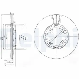 Гальмiвнi диски Delphi BG2816