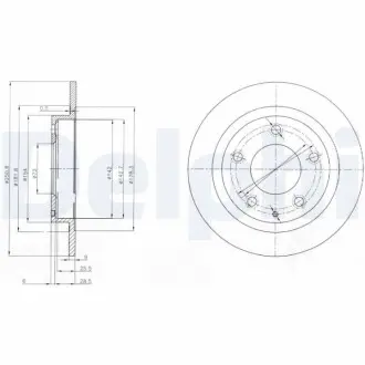 Тормозные диски Delphi BG3084