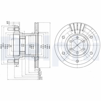 Тормозные диски Delphi BG9453