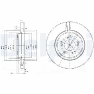 Гальмiвнi диски Delphi BG3678
