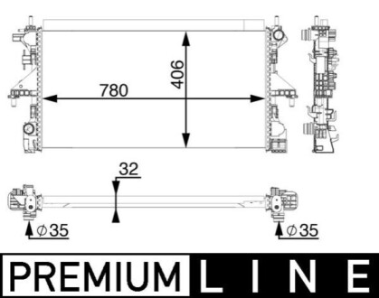 BEHR *** PREMIUM LINE *** MAHLE / KNECHT CR806000P