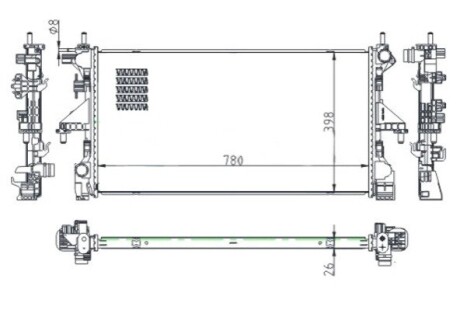 CHLODNICA FIAT DUCATO 06- HART 643013