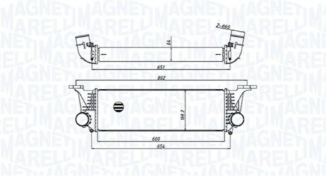 Intercooler IVECO DAILY V MAGNETI MARELLI 351319205500