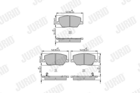 Гальмівна колодка.) Jurid 573610J