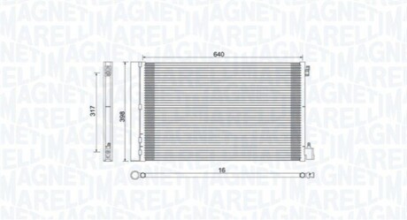 Skraplacz OPEL INSIGNIA A MAGNETI MARELLI 350203779000