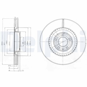 Тормозные диски Delphi BG9003