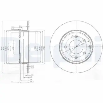 Тормозные диски Delphi BG4012