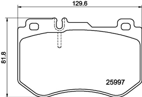 Тормозные колодки дисковые HELLA 8DB355021741