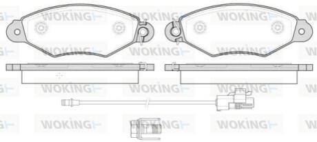 Гальмівна колодка.) WOKING P743330