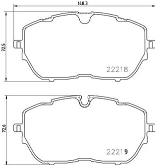 Гальмівна колодка.) HELLA 8DB355024731