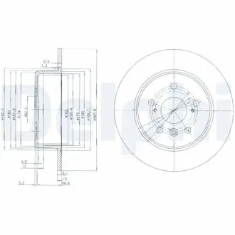 Гальмiвнi диски Delphi BG3183
