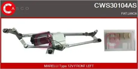 MECHANIZM WYCIERACZEK KPL CASCO CWS30104AS