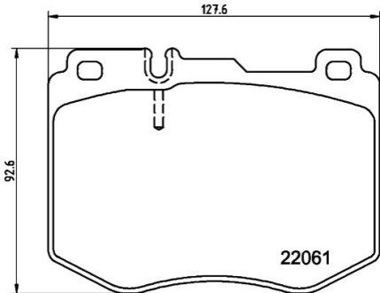 Klocki ham. prz. MERCEDES HELLA 8DB355037971