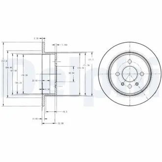 Тормозные диски Delphi BG2202