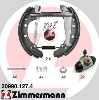 Гальмівна колодка.) ZIMMERMANN 209901274