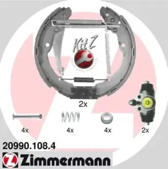 Гальмівна колодка.) ZIMMERMANN 209901084
