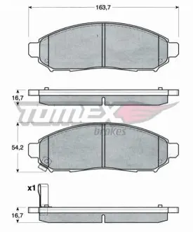 Гальмiвнi колодки дисковi TOMEX 1528