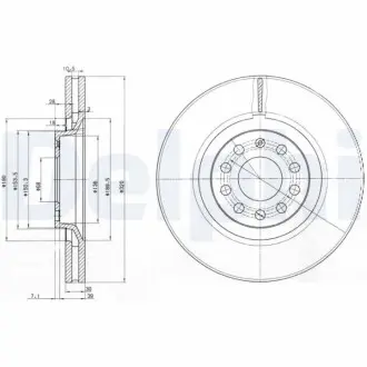 Гальмiвнi диски Delphi BG3714