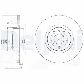 Гальмiвнi диски Delphi BG3420