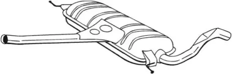 Глушник вихлопної системи BOSAL 282543