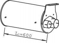 Глушитель, выпускная система Dinex 49397 (фото 1)
