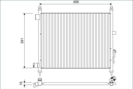 Конденсатор, кондиционер Valeo 822630