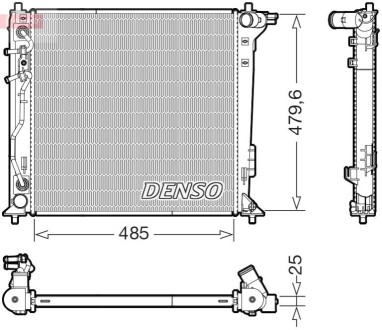 Radiator, engine cooling DENSO DRM41030