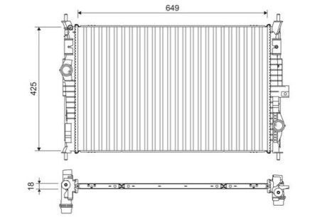 Radiator, engine cooling Valeo 701109 (фото 1)