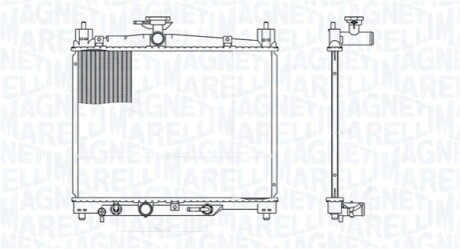 Radiator, engine cooling MAGNETI MARELLI 350213176300 (фото 1)