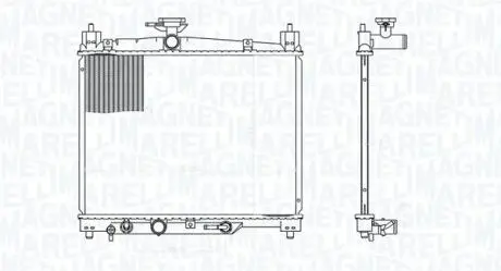 Radiator, engine cooling MAGNETI MARELLI 350213176300