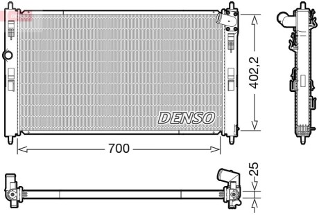 Chłodnica MITSUBISHI ASX DENSO DRM45053