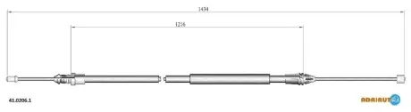 Трос стоянкового гальма ADRIAUTO 4102061