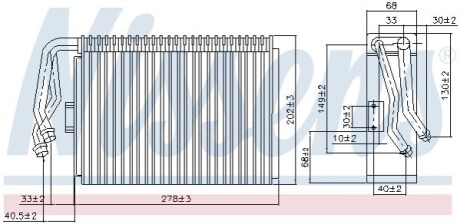 Испаритель, кондиционер NISSENS 92097