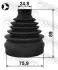 Bellow Kit, drive shaft FEBEST 2215D9T (фото 2)